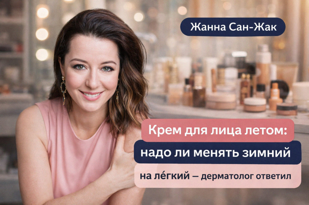 Крем для лица летом: надо ли менять зимний на лёгкий — дерматолог ответил krem-dlya-lica-letom-menyat-zimniy-na-legkiy-dermatolог